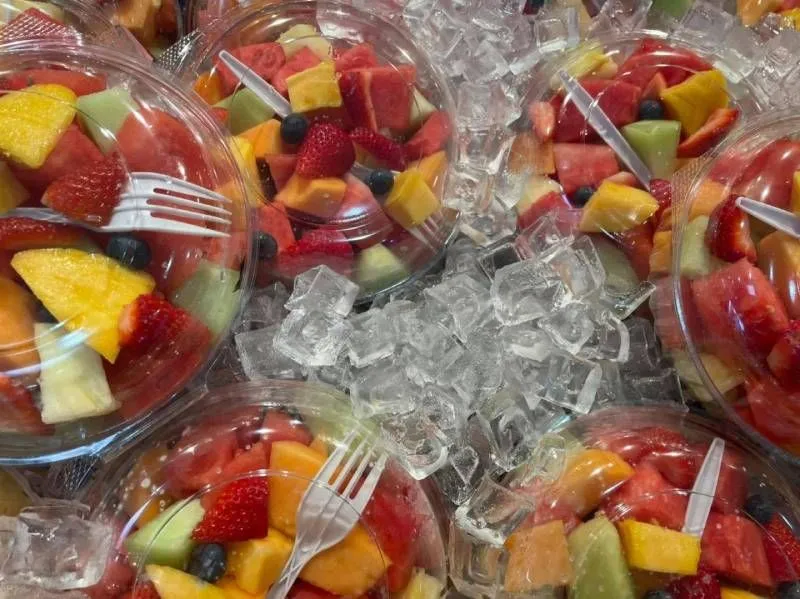 packed fruit salad